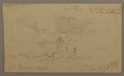 Desenho, Paisagem; Verso: Céu, agosto de 1865 de Frederic Edwin Church