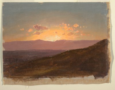 Desenho, Olhando através do Vale do Hudson, 14 de agosto de 1867  de Frederic Edwin Church