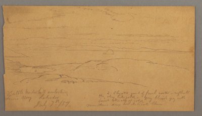 Desenho, Louis Bay, Labrador, 7 de julho de 1859 de Frederic Edwin Church