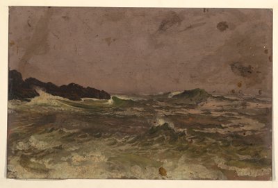Desenho, Costa do Maine, 1845-50 de Frederic Edwin Church