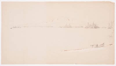 Desenho, Lago Millinocket, Maine, setembro de 1878 de Frederic Edwin Church
