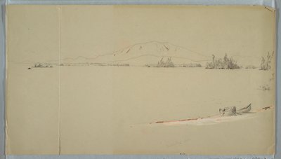 Desenho, Lago Millinocket, Maine, setembro de 1878 de Frederic Edwin Church