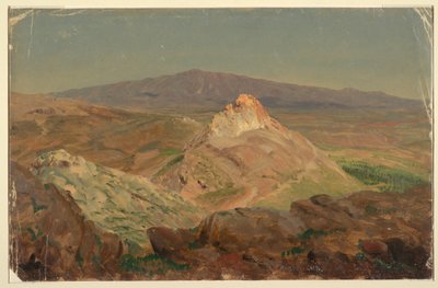Desenho, Monte Pentelicus, abril de 1869 de Frederic Edwin Church