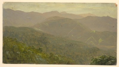 Desenho, Paisagem de montanha, agosto de 1865 de Frederic Edwin Church