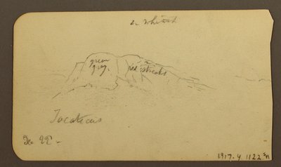 Desenho, Paisagens de montanha; Verso: Flanco de montanha, Tocatecas, 22 de dezembro de 1884 de Frederic Edwin Church