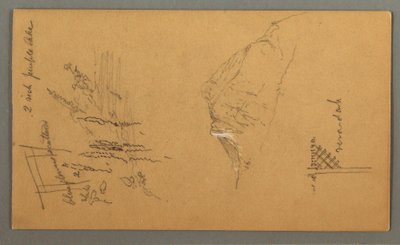 Desenho, Pico da Montanha, Vegetação na Piscina, 1868 de Frederic Edwin Church