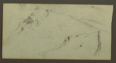 Desenho, Picos de Montanha, possivelmente 1868 de Frederic Edwin Church
