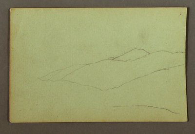 Desenho, Cume da Montanha, possivelmente 1856 de Frederic Edwin Church