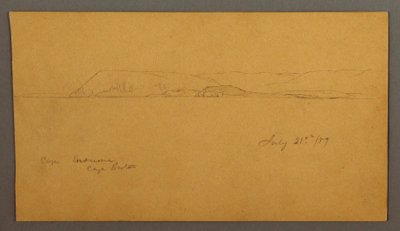 Desenho, Costa montanhosa, 21 de julho de 1859 de Frederic Edwin Church