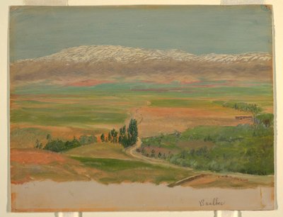 Desenho, Montanhas perto de Baalbec, maio de 1868 de Frederic Edwin Church