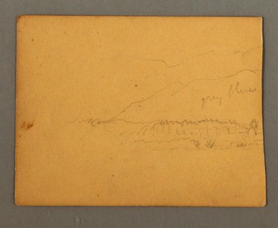 Desenho, Montanhas, possivelmente 1856 de Frederic Edwin Church