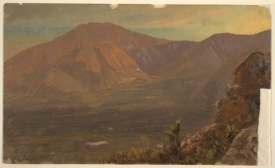 Desenho, Monte Katahdin e Turner, 1860-78 de Frederic Edwin Church