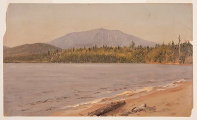 Desenho, Mt. Katahdin from Togue Pond, possivelmente 1878 de Frederic Edwin Church