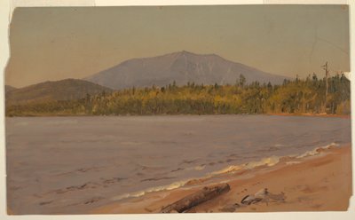 Desenho, Mt. Katahdin from Togue Pond, possivelmente 1878 de Frederic Edwin Church