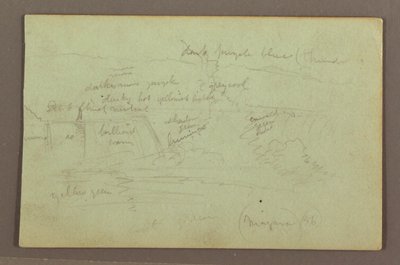 Desenho, Cataratas do Niágara vistas do lado canadiano, 1856 de Frederic Edwin Church