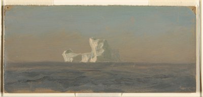 Desenho, ao largo de Iceberg, Terra Nova, junho de 1859 de Frederic Edwin Church
