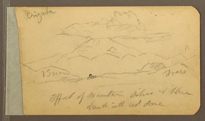 Desenho, Orizaba; Verso: Céu, 1889 de Frederic Edwin Church