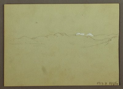 Desenho, Estudo de plantas e paisagens, 28 de abril de 1869 de Frederic Edwin Church