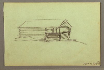 Desenho, Porção do cume da montanha, possivelmente 1856 de Frederic Edwin Church