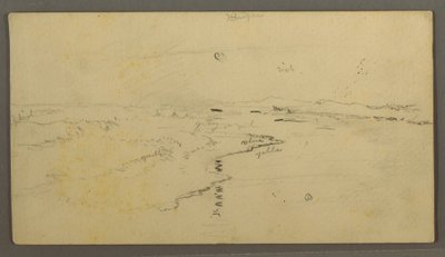 Desenho, Rio, lua reflectida, 14 de junho de 1870 de Frederic Edwin Church
