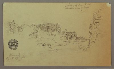 Desenho, Ruínas, 27 de abril de 1868 de Frederic Edwin Church