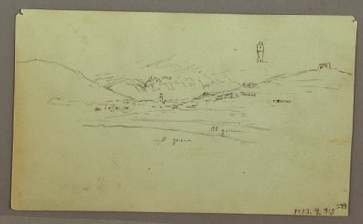 Desenho, Ruínas, 27 de abril de 1868 de Frederic Edwin Church