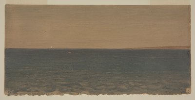 Desenho, Paisagem marítima com icebergue, 1859 de Frederic Edwin Church
