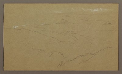 Desenho, Costa e Mar, "Bloxburgh", agosto de 1865 de Frederic Edwin Church