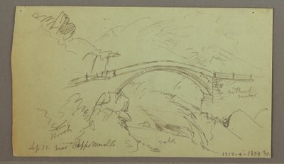 Desenho, Santuário no bosque, setembro de 1868 de Frederic Edwin Church