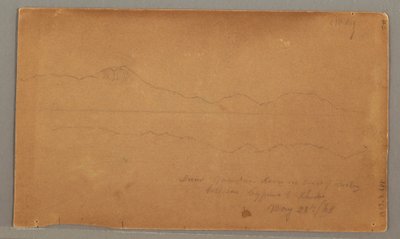 Desenho, Vista lateral do edifício, janela, 29 de maio de 1868 de Frederic Edwin Church