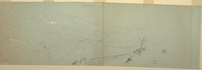 Desenho, esboços, Bloxburgh, Jamaica, 1865 de Frederic Edwin Church