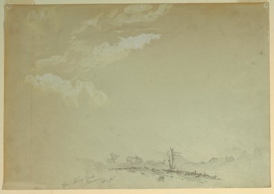 Desenho, esboços, Bloxburgh, Jamaica, 1865 de Frederic Edwin Church