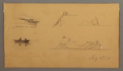 Desenho, Esboços de Labrador, 12 de julho de 1859 de Frederic Edwin Church