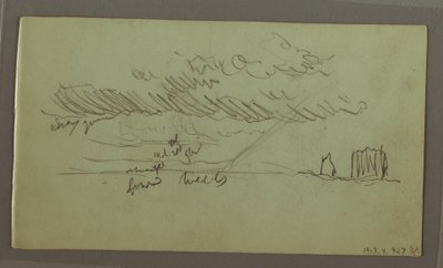 Desenho, Estudo do céu, fevereiro de 1869 de Frederic Edwin Church