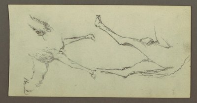 Desenho, Estudo das patas de camelo, possivelmente 1868 de Frederic Edwin Church
