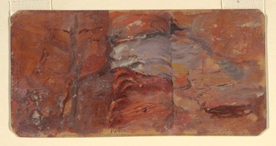 Desenho, Estudo de rochas, Petra, fevereiro de 1868 de Frederic Edwin Church