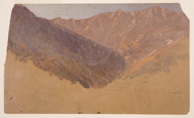 Desenho, Estudo da Grande Bacia, Monte Katahdin, 1860-70 de Frederic Edwin Church