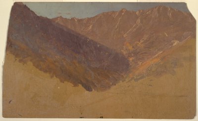 Desenho, Estudo da Grande Bacia, Monte Katahdin, 1860-70 de Frederic Edwin Church