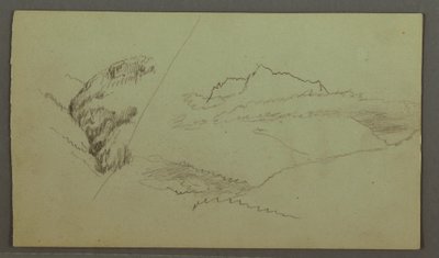 Desenho, Cimeira acima das nuvens, Vale estreito, possivelmente 1868 de Frederic Edwin Church