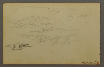 Desenho, Sol atrás de nuvens, 1844 de Frederic Edwin Church