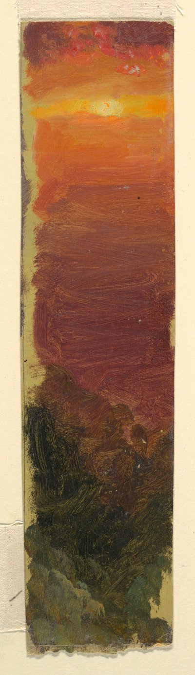 Desenho, Pôr do sol, 1868 de Frederic Edwin Church