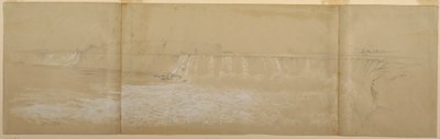 Desenho, As Cataratas do Niágara, setembro ou outubro de 1856 de Frederic Edwin Church