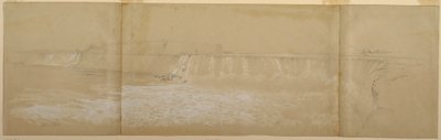 Desenho, As Cataratas do Niágara, setembro ou outubro de 1856 de Frederic Edwin Church