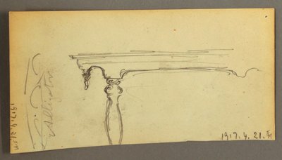 Desenho, Três vacas numa estrada na floresta, ca. 1845 de Frederic Edwin Church