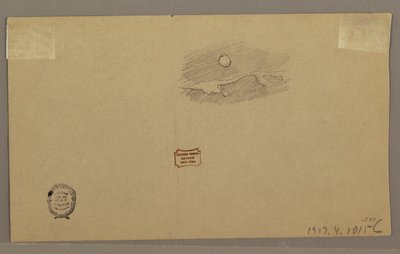 Desenho, Trovoada sobre o cume, julho de 1866 de Frederic Edwin Church