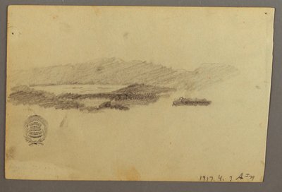 Desenho, Árvores, julho de 1844 de Frederic Edwin Church