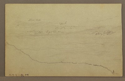 Desenho, Árvores, possivelmente da década de 1860 de Frederic Edwin Church