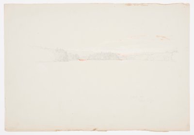 Desenho, Lago Upper Tongue, 1 de outubro de 1879 de Frederic Edwin Church