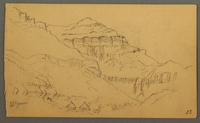 Desenho, Valleyside, fevereiro de 1869  de Frederic Edwin Church