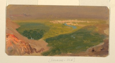 Desenho, Vista em direção a Damasco, Síria, 24 de abril a 16 de maio de 1868 de Frederic Edwin Church